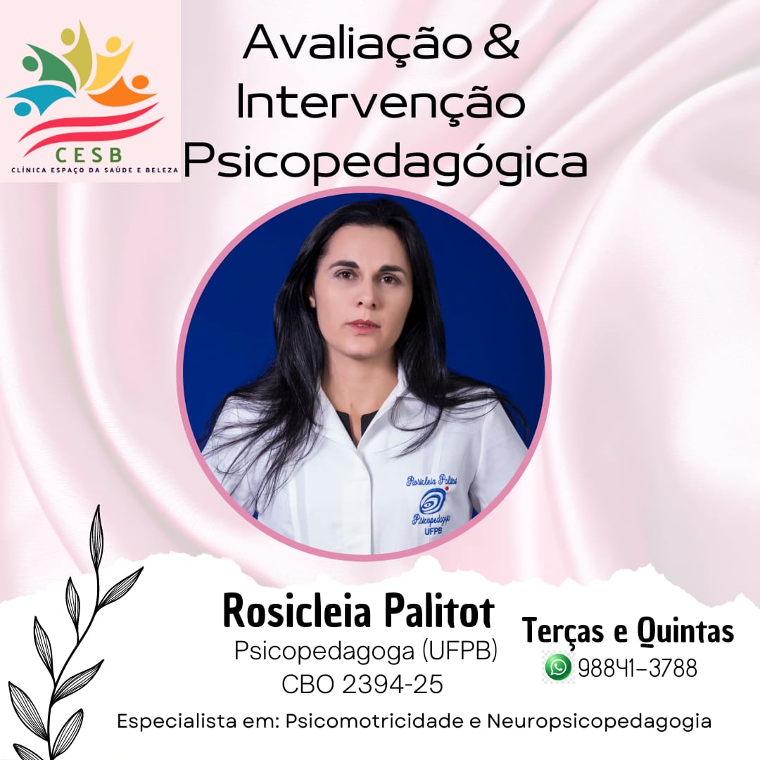 Psicopedagoga Rosicleia Palitot